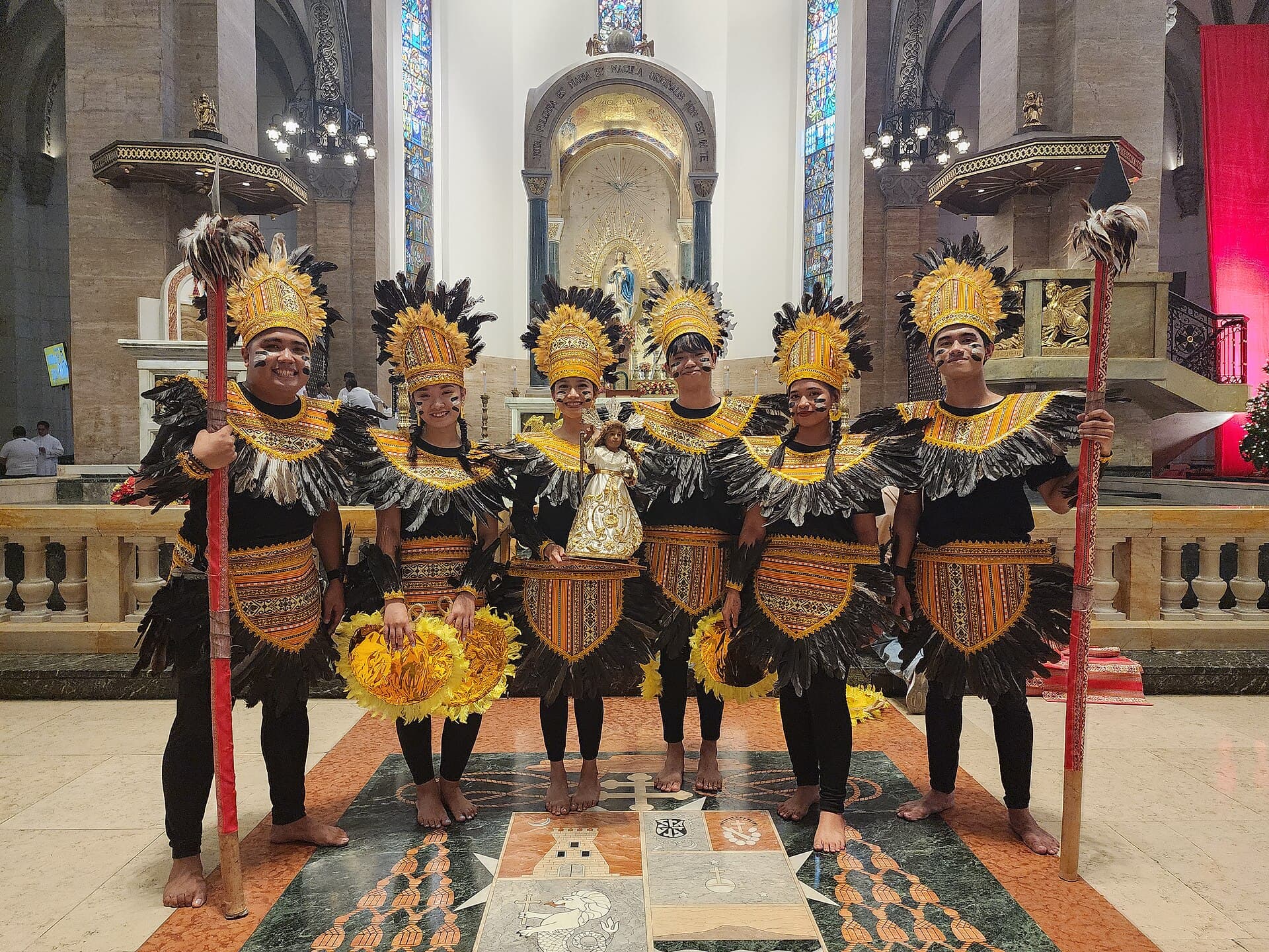 Santo Niño images carried through Kalibo's streets by devotees in the grand procession
