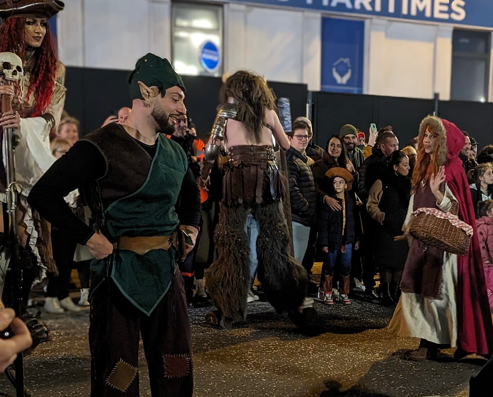 Floats and costumed performers during a Corso Carnavalesque in Nice