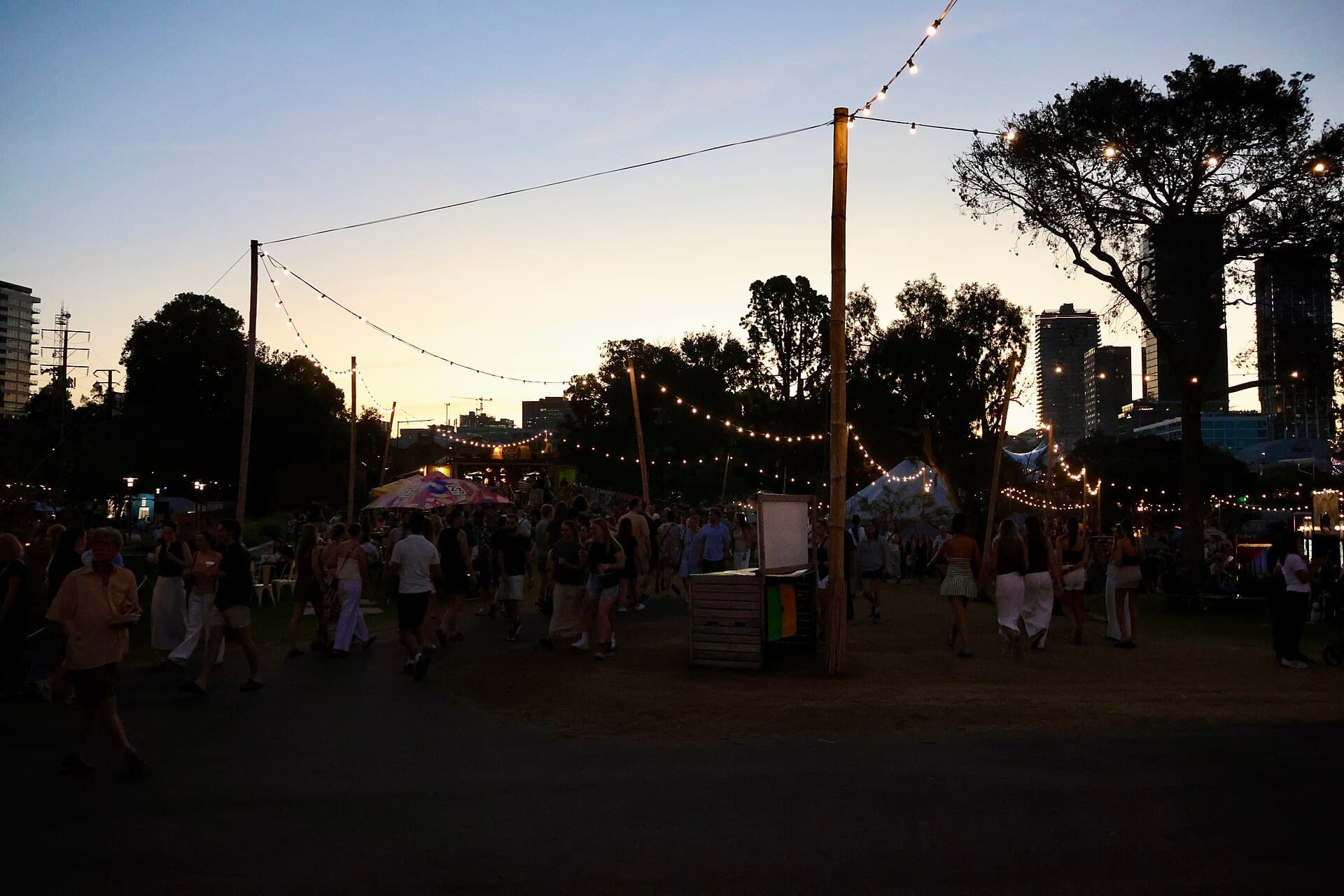Performers in a circus show inside a Spiegeltent at Adelaide Fringe