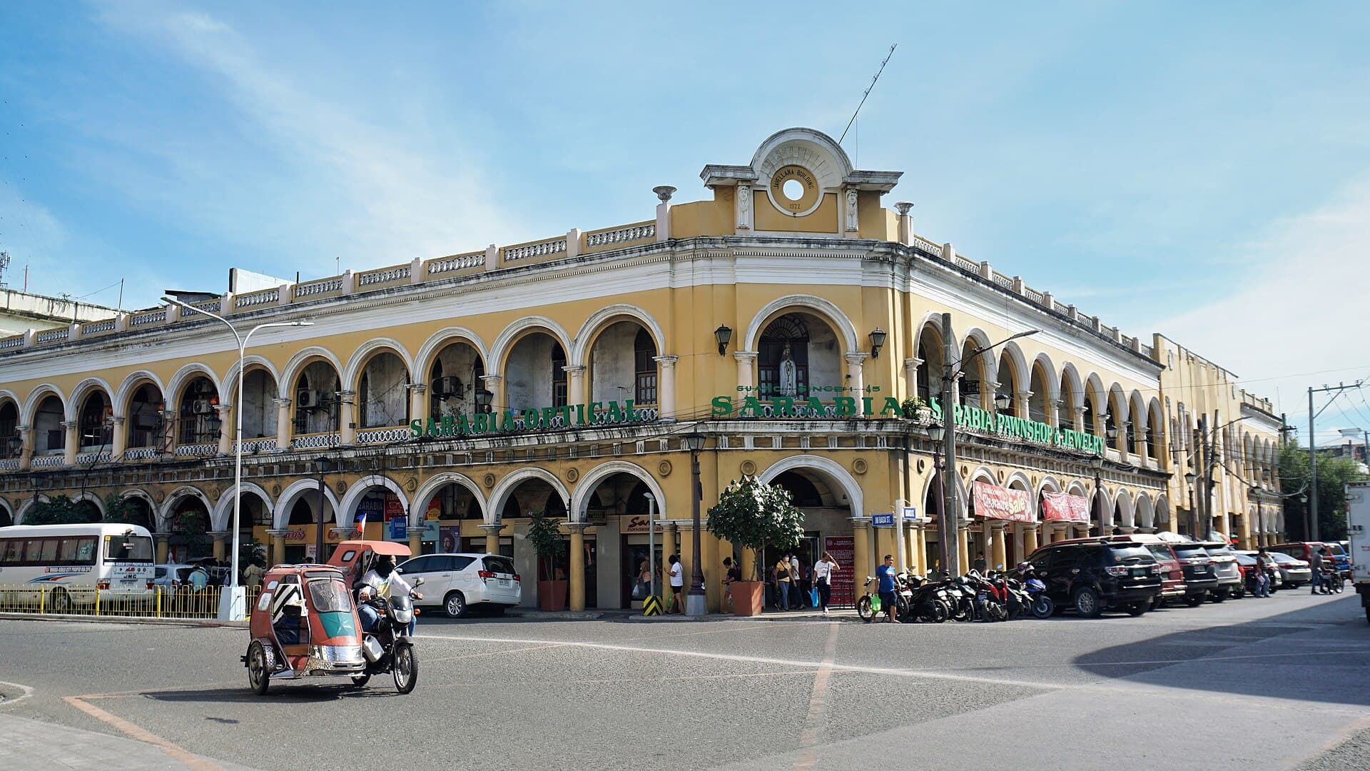 Neoclassical heritage buildings along Calle Real on J.M. Basa Street in downtown Iloilo City
