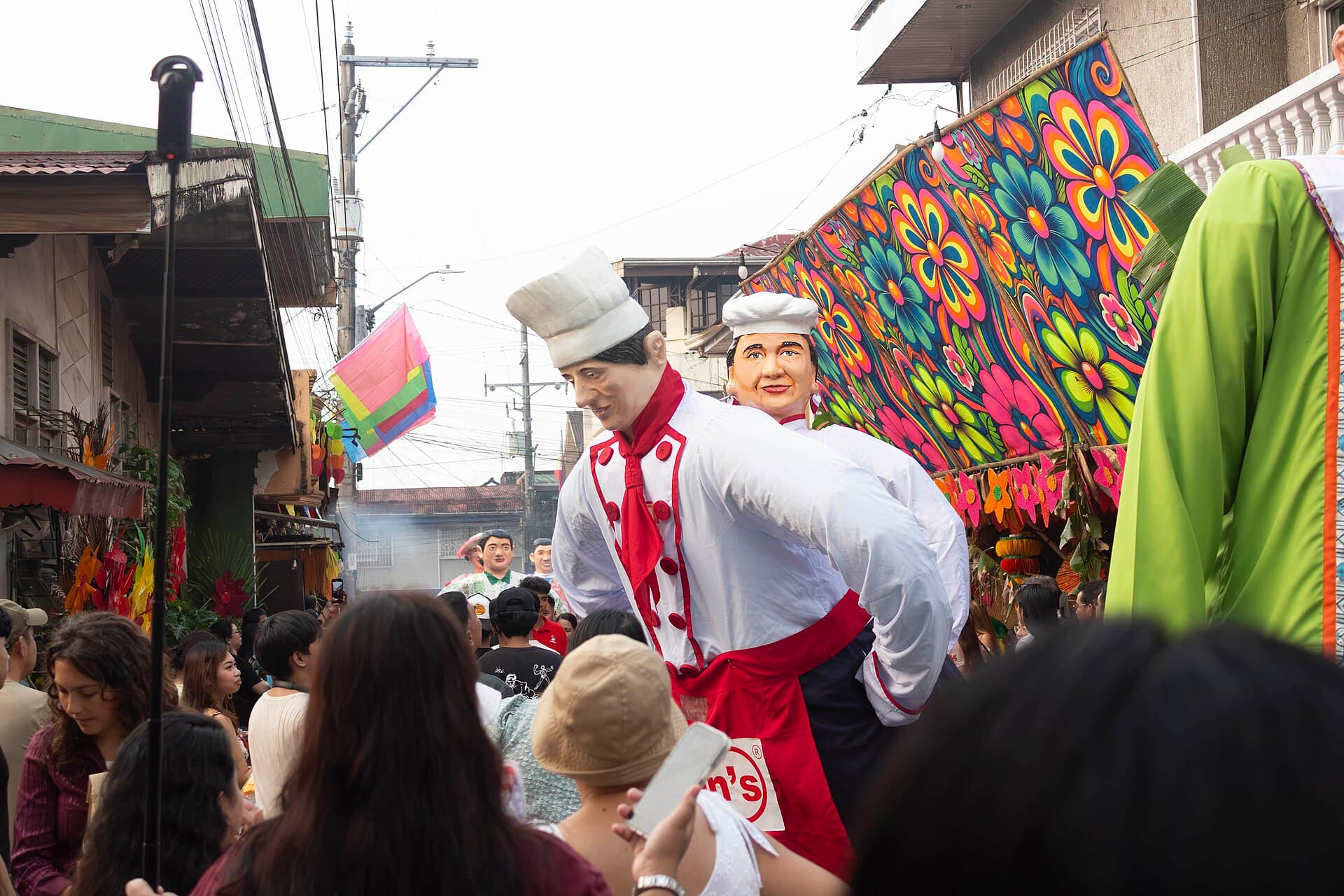 Higantes parade along M.L. Quezon Avenue in Poblacion, Angono, Rizal