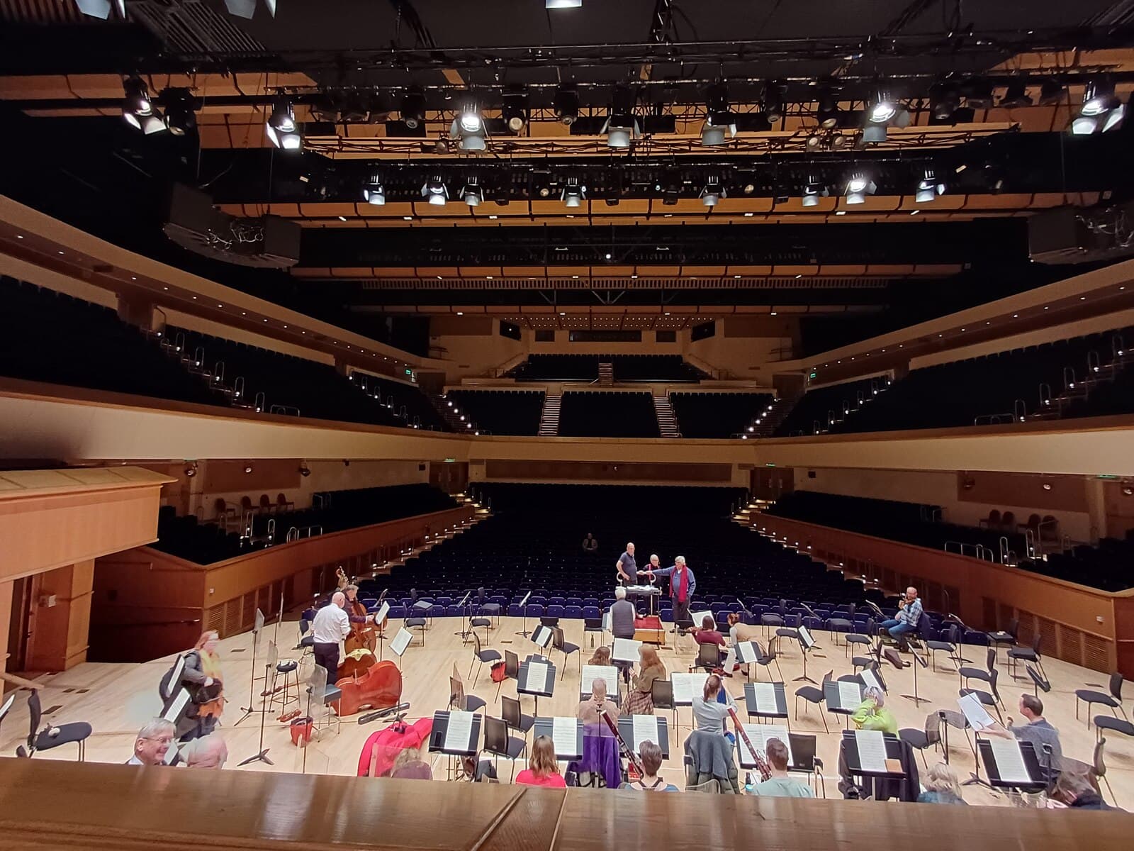 The Glasgow Royal Concert Hall main auditorium seen from the stalls
