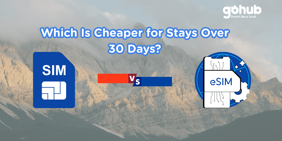eSIM vs Local Physical SIM: Which Is Cheaper for Stays Over 30 Days?